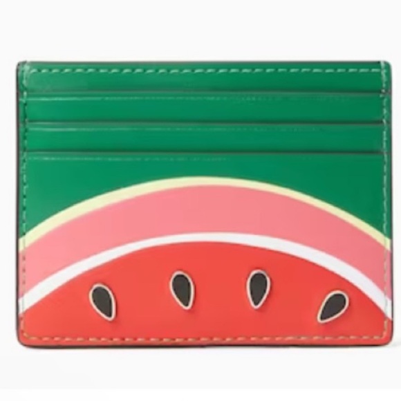kate spade Handbags - NWT Kate Spade Limited Edtion Watermelon Card Holder Leather Green
